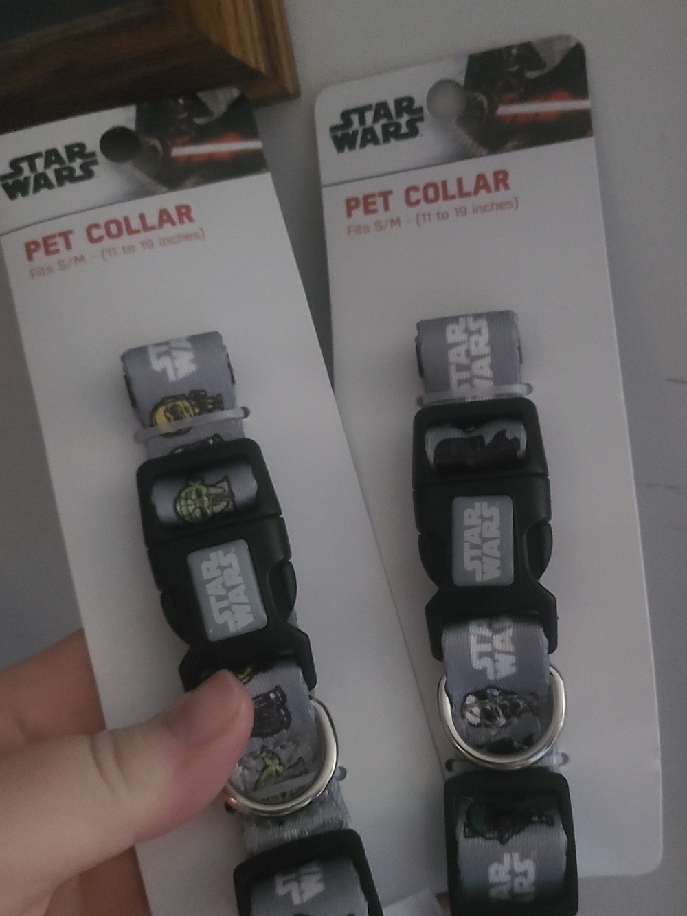 Star Wars Gray and Black Pet Collars Set
